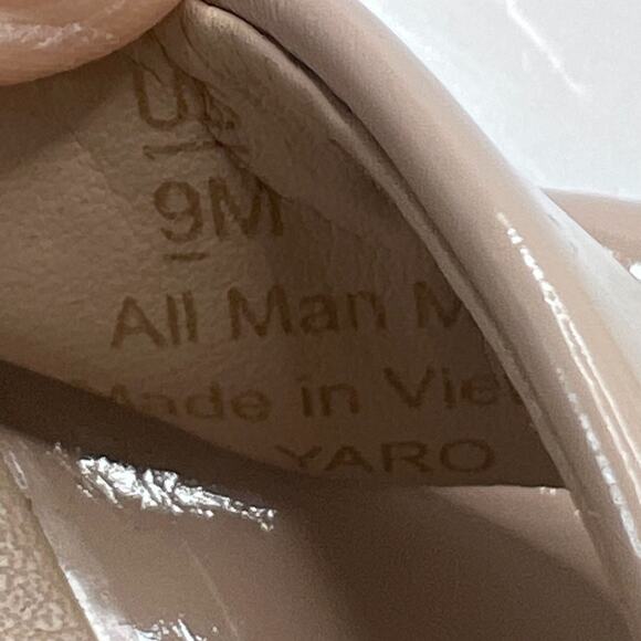 Sam Edelman Yaro Ankle Strap Block Heel Sandal Buckle Beige Women's 9 M - Picture 10 of 10